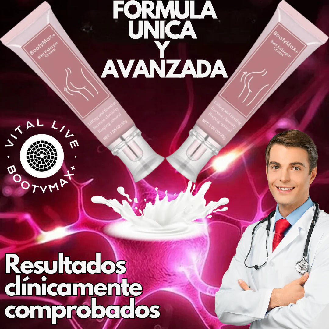 BOOTY MAX PRO® - Crema Potenciadora de Glúteos