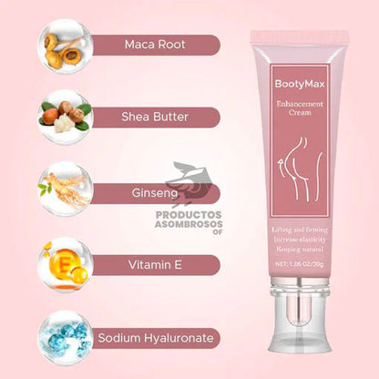 BOOTY MAX PRO® - Crema Potenciadora de Glúteos